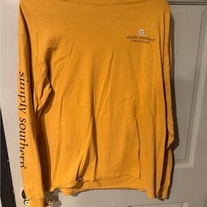 Simply Southern Mustard Long Sleeve Tee